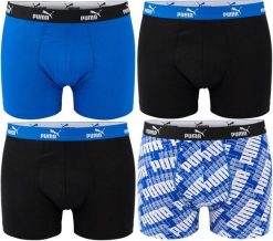 Bokserki męskie majtki sportowe bawełniane PROMO PRINT BOXER. Czarne bokserki męskie Puma, bez wzorów, z bawełny. Za 89.90 zł.