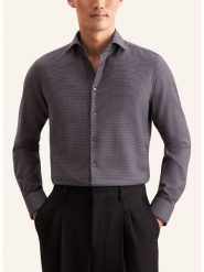Seidensticker Koszula - Slim fit - w kolorze antracytowym rozmiar: 40. Czarne koszule męskie Seidensticker, bez wzorów, bez kołnierzyka, bez ramiączek. Za 144.95 zł.