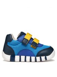 Geox Sneakersy B Iupidoo Boy B3555C 01454 C4DF4 Niebieski. Niebieskie buty sportowe chłopięce Geox, z materiału, bez zapięcia. Za 249.99 zł.