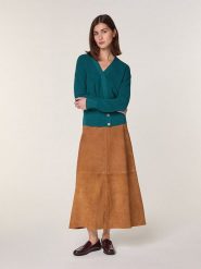 Rodier Wełniany kardigan w kolorze morskim rozmiar: S. Niebieskie kardigany damskie Rodier, s, bez wzorów, z wełny. Za 274.99 zł.