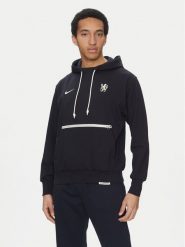 Nike Bluza Chelsea FC Standard Issue FN7766 Granatowy Regular Fit. Niebieskie bluzy bez kaptura męskie Nike, l, z bawełny. Za 409.99 zł.