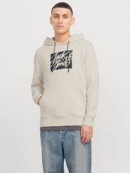 Jack & Jones Bluza w kolorze beżowym rozmiar: L. Brązowe bluzy z kapturem męskie Jack & Jones, l. Za 52.42 zł.