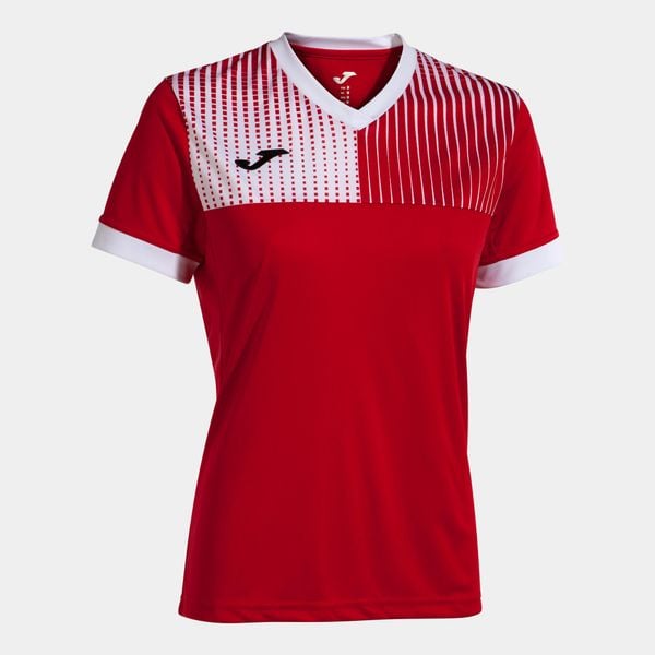 Ekologiczna Koszulka Damska Joma Eco Supernova Czerwona i Biała - Rozmiar M. Białe bluzki damskie Joma, m, bez wzorów, z poliesteru, sportowe, bez kołnierzyka, bez ramiączek. Za 176.99 zł.