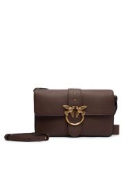 PINKO Torebka Love One Classic Slouchy Fl PLTT 104524 A2OX Brązowy. Brązowe torebki klasyczne damskie Pinko, bez wzorów, ze skóry, bez dodatków. Za 1,759.00 zł.