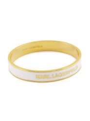 KARL LAGERFELD Bransoletka 245W3940 Biały. Białe bransoletki damskie Karl Lagerfeld, metalowe. Za 469.99 zł.