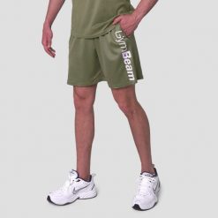 Szorty męskie fitness regular zielone Mesh Essence. Czarne szorty męskie GYMBEAM, l, z materiału, na fitness i siłownię. Za 55.90 zł.