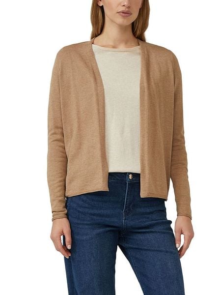 S.Oliver Kardigan w kolorze jasnobrązowym rozmiar: 42. Brązowe kardigany damskie S.Oliver, s, bez wzorów. Za 88.02 zł.