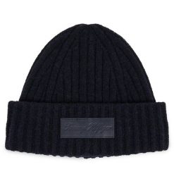 Czapka Tommy Hilfiger. Niebieskie czapki zimowe damskie Tommy Hilfiger. Za 269.99 zł.
