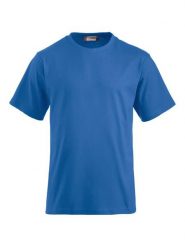 Clique Classic-T męski T‑shirt z czesanego, wstępnie kurczonego bawełny. Niebieskie t-shirty męskie CLIQUE, m, bez wzorów, z bawełny, bez kołnierzyka. Za 94.49 zł.