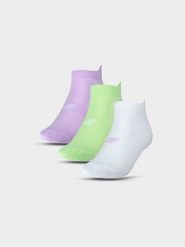 4F Skarpetki treningowe przed kostkę (3-pack) damskie - multikolor 39-42. Skarpetki damskie 4f, bez wzorów, z elastanu. Za 44.99 zł.