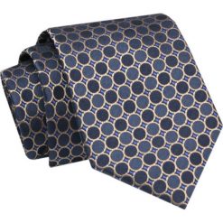 Krawat - ALTIES - Granat, Grochy. Niebieskie krawaty i muchy męskie Alties, bez wzorów, z tkaniny, eleganckie. Za 49.00 zł.