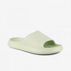 Klapki damskie Coqui matcha. Zielone klapki damskie Erima, bez wzorów, z bawełny, bez obcasa. Za 131.99 zł.