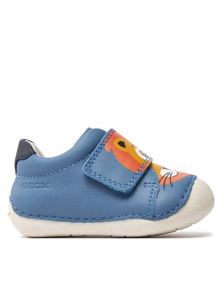 Geox Sneakersy B Tutim B3539C 00085 C4005 Granatowy. Niebieskie buty sportowe chłopięce Geox, bez wzorów, ze skóry, bez zapięcia. Za 129.99 zł.