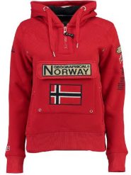 Geographical Norway Bluza "Gymclass" w kolorze czerwonym rozmiar: XXL. Czerwone bluzy z kapturem damskie Geographical Norway, xxl. Za 109.78 zł.