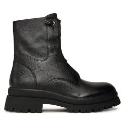 Trapery Tamaris. Czarne trapery damskie Tamaris, bez obcasa. Za 409.99 zł.