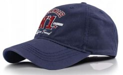 Bawełniana Bejsbolówka (Czapka z Daszkiem) - Pako Jeans - Influencer No. 1, Granat. Niebieskie czapki męskie Pako Jeans, bez wzorów, z bawełny. Za 55.00 zł.