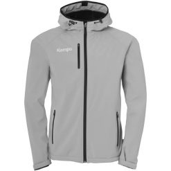 Kurtka softshell Kempa. Czarne kurtki softshell damskie KEMPA, s, bez wzorów, z materiału, z kapturem. Za 429.30 zł.