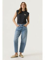 Garcia Koszulka w kolorze antracytowym rozmiar: L. Czarne t-shirty damskie Garcia, l, bez wzorów, z bawełny, bez kołnierzyka. Za 96.60 zł.