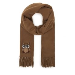 Szalik Weekend Max Mara. Brązowe szaliki i kominy damskie Weekend Max Mara, bez wzorów. Za 909.99 zł.