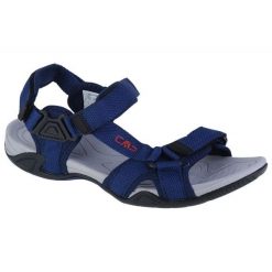 Sandały CMP Hamal Hiking Sandal 38Q9957-M919 niebieskie. Niebieskie sandały męskie z materiału, bez zapięcia. W wyprzedaży za 260.83 zł.