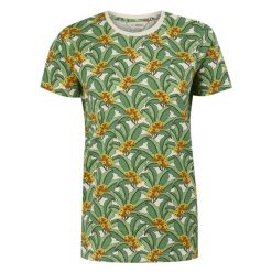 T-shirt Damski Tropiki Orla Kiely. Zielone t-shirty damskie Regatta, s, bez wzorów, bez kołnierzyka. Za 43.99 zł.