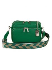 Anna Morellini Skórzana torebka "Erminia" w kolorze zielonym - 22 x 17 x 9 cm rozmiar: onesize. Zielone torebki klasyczne damskie Anna Morellini, bez wzorów, z materiału, bez dodatków. Za 260.99 zł.