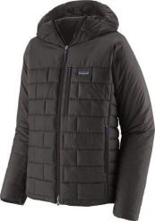 Patagonia męska kurtka termiczna z kapturem - czarna. Czarne kurtki outdoor męskie Patagonia, l, bez wzorów, z kapturem. Za 2,087.80 zł.