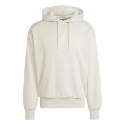 Bluza męska ADIDAS Essentials Feelcozy Fleece - beżowa. Białe bluzy z kapturem męskie Adidas, l, z bawełny. Za 166.99 zł.