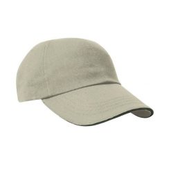 Bawełniana Czapka Z Daszkiem Drill Heavy. Brązowe czapki męskie RESULT HEADWEAR, bez wzorów, z bawełny. Za 29.99 zł.