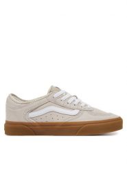 Vans Tenisówki Rowley Classic VN000SF42LH1 Beżowy. Brązowe trampki i tenisówki męskie Vans, bez wzorów, ze skóry, bez zapięcia. Za 219.99 zł.