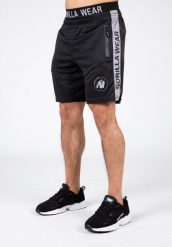 Atlanta Szorty - Czarny/Szary. Czarne szorty męskie GORILLA WEAR, bez wzorów, z poliesteru. Za 204.00 zł.