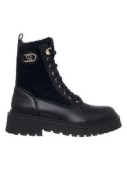 Liu Jo Skórzane botki w kolorze czarnym rozmiar: 40. Czarne botki damskie Liu Jo, z materiału, bez obcasa, bez zapięcia. Za 430.76 zł.