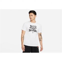 Koszulka sportowa męska Nike DN2982100. Białe t-shirty sportowe męskie Nike, m, z bawełny, bez ramiączek, do koszykówki, dri-fit (nike). Za 213.00 zł.