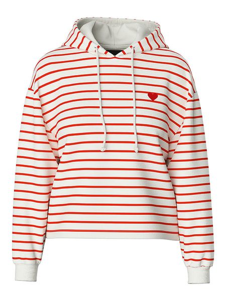 Pieces Bluza "Chilli" w kolorze kremowo-czerwonym rozmiar: L. Brązowe bluzy z kapturem damskie Pieces, l. Za 126.95 zł.