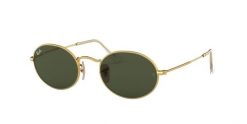 Okulary przeciwsłoneczne Ray-Ban Oval. Zielone okulary przeciwsłoneczne damskie Ray-Ban, okrągłe. Za 549.99 zł.