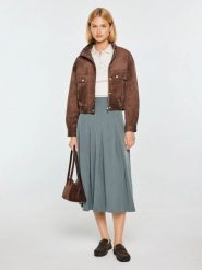Spódnica damska midi plisowana szara akira 902. Szare spódniczki damskie Big Star, l, bez wzorów, z tkaniny, retro, midi. Za 229.99 zł.