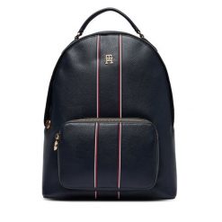 Plecak Tommy Hilfiger. Niebieskie plecaki damskie Tommy Hilfiger, bez wzorów. Za 649.99 zł.