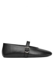 Badura Baleriny ELAN-V1860-131-1 Czarny. Czarne baleriny damskie Badura, bez wzorów, ze skóry, bez obcasa. Za 249.99 zł.