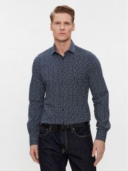 Tommy Hilfiger Koszula MW0MW33836 Niebieski Slim Fit. Niebieskie koszule męskie Tommy Hilfiger, m, bez wzorów, z bawełny, bez kołnierzyka, bez ramiączek. Za 299.99 zł.