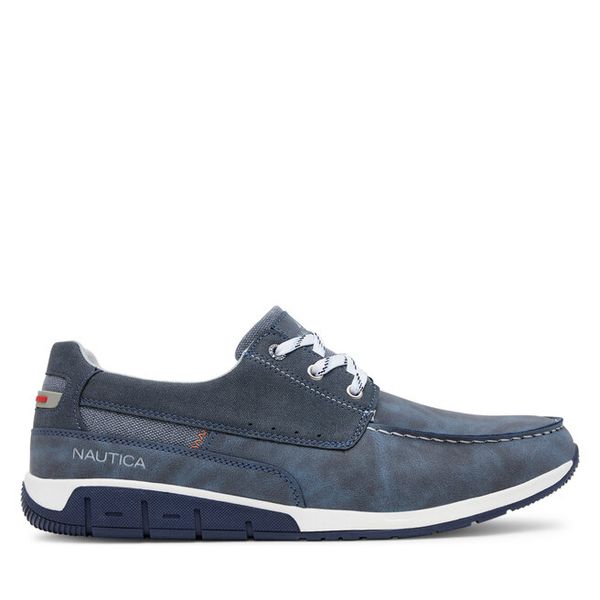Półbuty Nautica. Niebieskie mokasyny męskie Nautica, bez zapięcia. Za 179.99 zł.