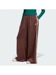 Adidas Spodnie dresowe adicolor Satin KD2541 Brązowy Wide Leg. Brązowe spodnie dresowe damskie Adidas, bez wzorów, z dresówki. Za 348.99 zł.