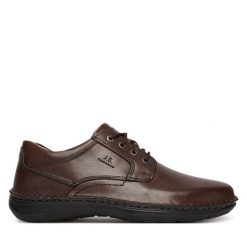 Półbuty Josef Seibel. Brązowe półbuty męskie Josef Seibel, bez zapięcia. Za 309.99 zł.