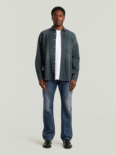 G-Star Koszula - Regular fit - w kolorze szarym rozmiar: XXL. Szare koszule męskie G-Star, xxl, bez wzorów, z bawełny, bez kołnierzyka, bez ramiączek. Za 259.13 zł.