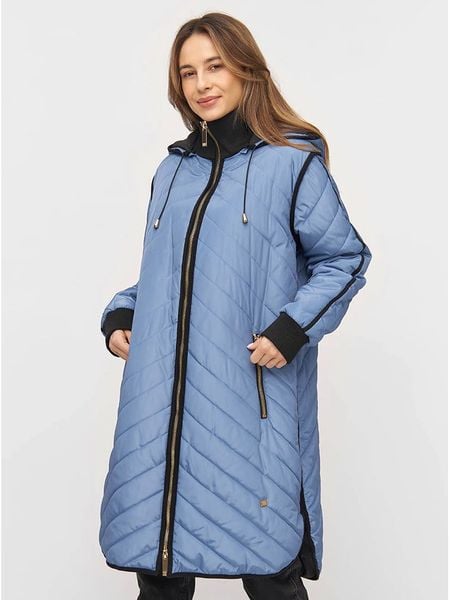 TicketWOMAN Płaszcz przejściowy "Julie" w kolorze błękitnym rozmiar: 40. Niebieskie płaszcze damskie TicketWOMAN, bez wzorów. Za 174.43 zł.