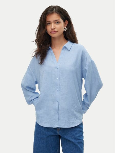 Vero Moda Koszula Melaney 10316389 Niebieski Loose Fit. Niebieskie koszule damskie Vero Moda, s, bez wzorów, z syntetyku, bez kołnierzyka, bez ramiączek. Za 79.99 zł.