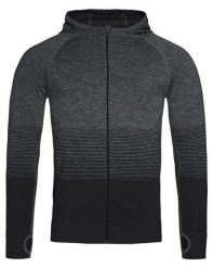 Bluza Sportowy z Kapturem, Szara, Grafitowa, Raglanowe Rękawy, Nylonowa. Szare bluzy sportowe męskie Stedman, bez wzorów, z materiału, sportowe, bez kołnierzyka, bez ramiączek. Za 157.00 zł.