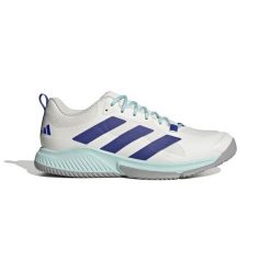 Buty halowe adidas Court Team Bounce 2.0. Białe buty sportowe na co dzień damskie Adidas, bez wzorów, do koszykówki. W wyprzedaży za 362.55 zł.