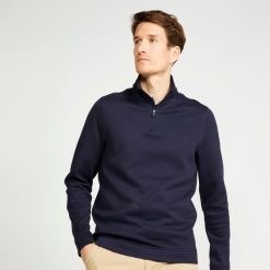 Bluza do golfa męska Inesis MW500. Brązowe bluzy bez kaptura męskie INESIS, m, z elastanu. Za 149.99 zł.