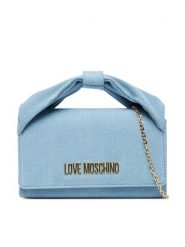 LOVE MOSCHINO Torebka JC4251PP0MKR0700 Niebieski. Niebieskie torebki klasyczne damskie Love Moschino, bez wzorów, z materiału, wizytowe, bez kołnierzyka, bez ramiączek. Za 389.99 zł.