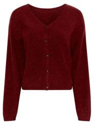 MOSS COPENHAGEN Kardigan "Milania" w kolorze bordowym rozmiar: M/L. Czerwone kardigany damskie MOSS COPENHAGEN, l, bez wzorów, z poliamidu. Za 243.64 zł.